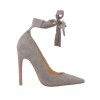 ΓΟΒΑ ΓΚΡΙ PUBLIC DESIRE MUSE LACE UP STILETTO COURT HEEL