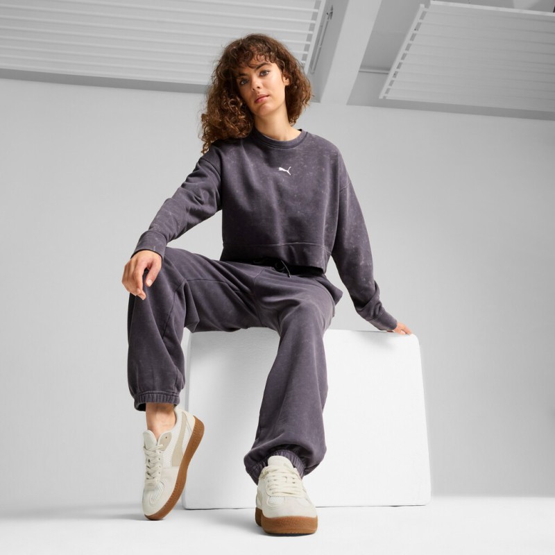 626799 69 DARE TO GYM2K RELAXED WASHED CREW TR