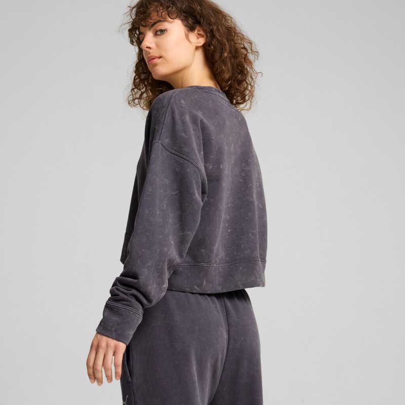 626799 69 DARE TO GYM2K RELAXED WASHED CREW TR