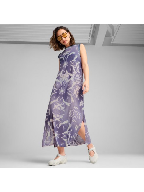629832 47 DARE TO MESH AOP COLUMN DRESS