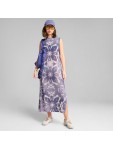 629832 47 DARE TO MESH AOP COLUMN DRESS