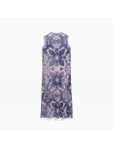 629832 47 DARE TO MESH AOP COLUMN DRESS