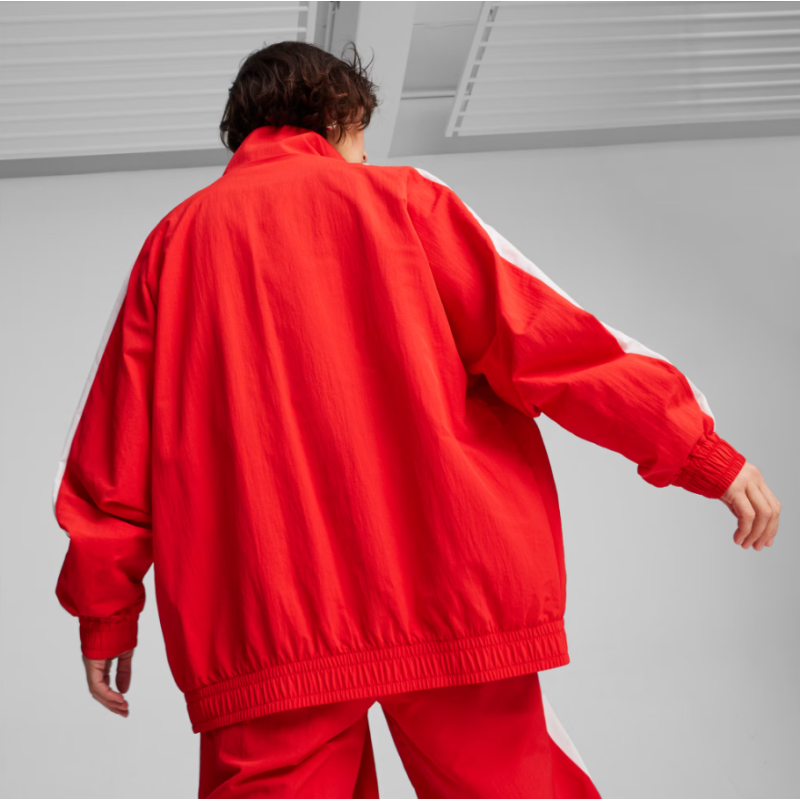 626913 11 T7 OVERSIZED WOVEN TRACK JACKET