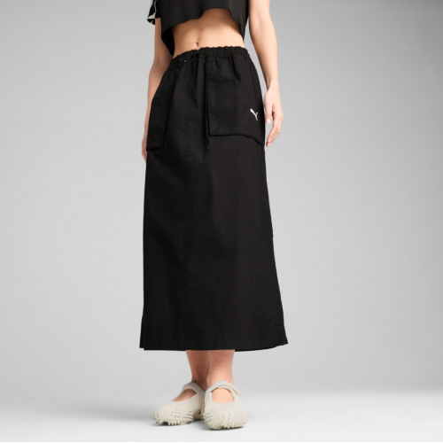 629784 01 FUTURE ARVHIVE ZIP-OFF MAXI WOVEN SKIRT