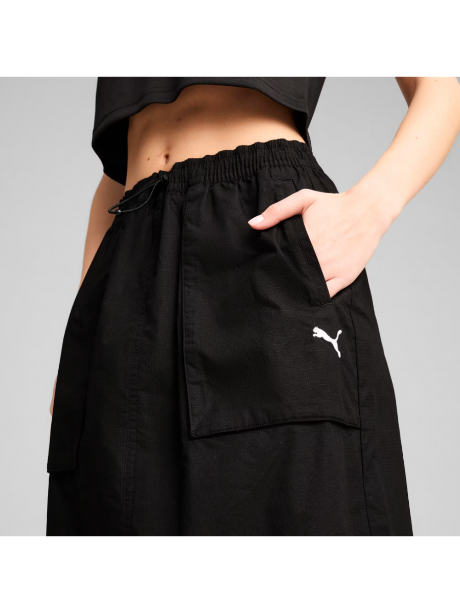 629784 01 FUTURE ARVHIVE ZIP-OFF MAXI WOVEN SKIRT