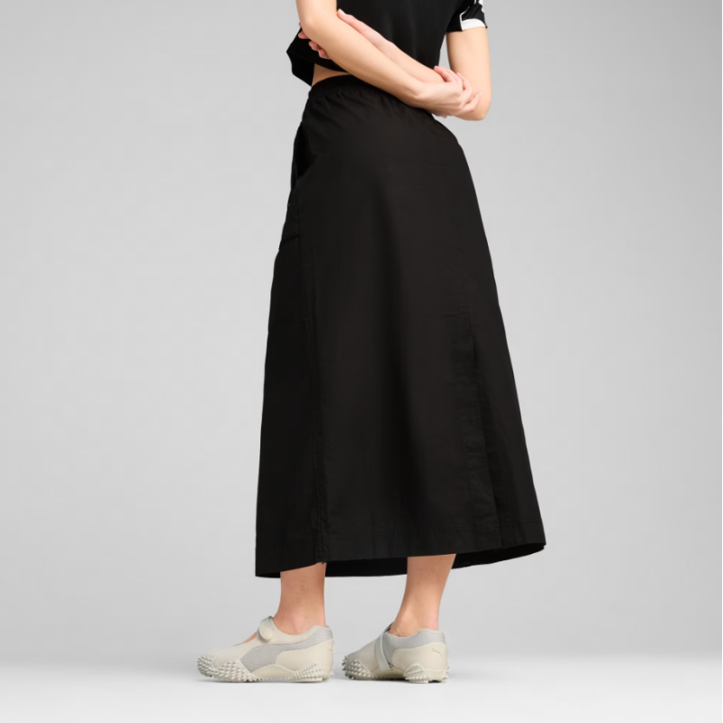 629784 01 FUTURE ARVHIVE ZIP-OFF MAXI WOVEN SKIRT