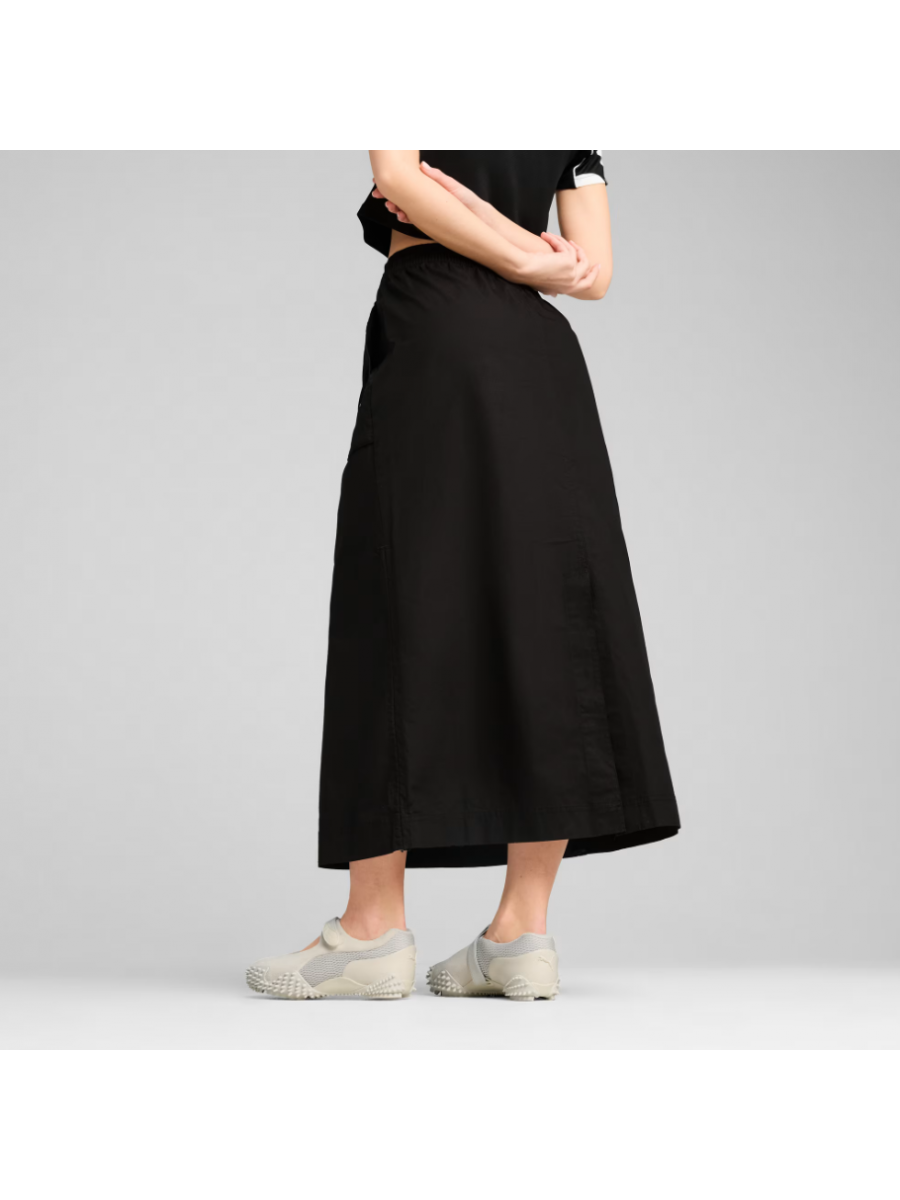629784 01 FUTURE ARVHIVE ZIP-OFF MAXI WOVEN SKIRT