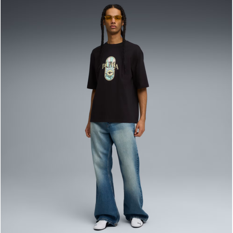 632118 01 GRAPHIC PUMA FEST BOXY TEE