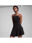 630743 01 WARDROBE ESS RIBBED FLARED SHORT DRESS