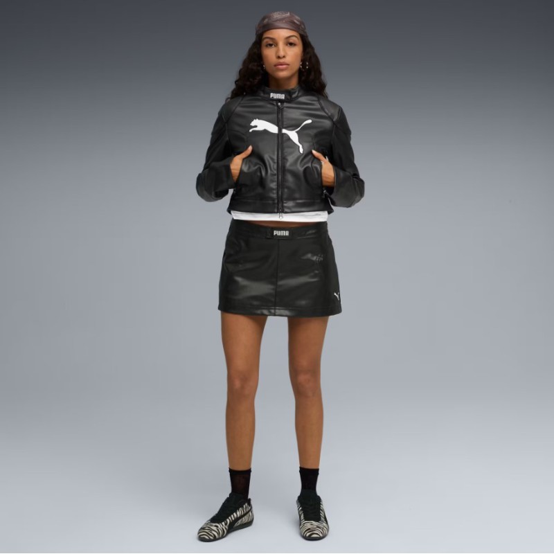 632170 01 FUTURE PUMA ARCHIVE PLEATHER RACER JACKET