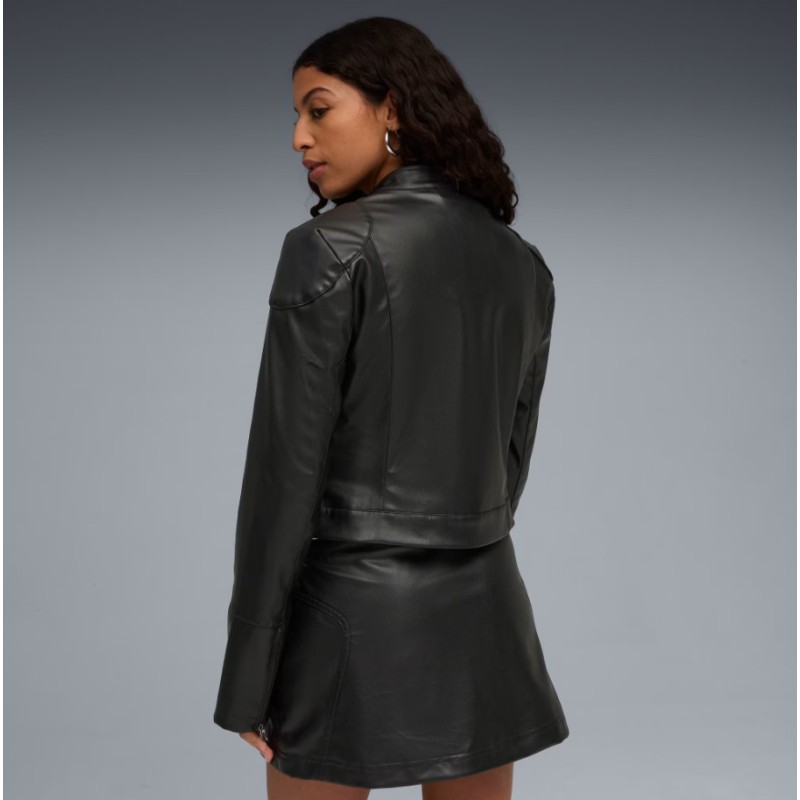 632170 01 FUTURE PUMA ARCHIVE PLEATHER RACER JACKET