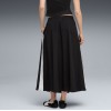 633438 01 T7 WOVEN MIDI SKIRT