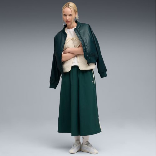 633438 75 T7 WOVEN MIDI SKIRT