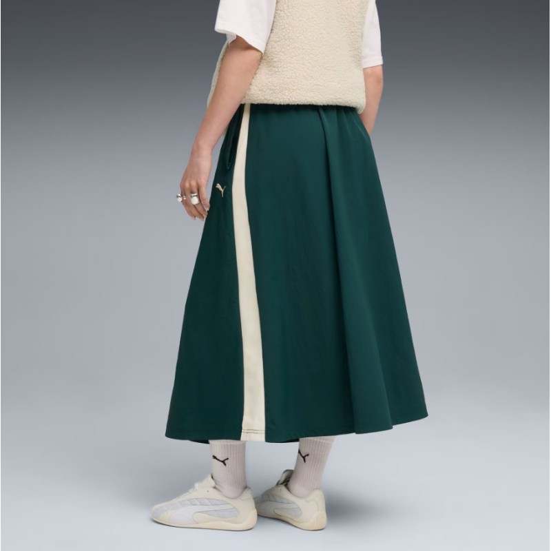 633438 75 T7 WOVEN MIDI SKIRT