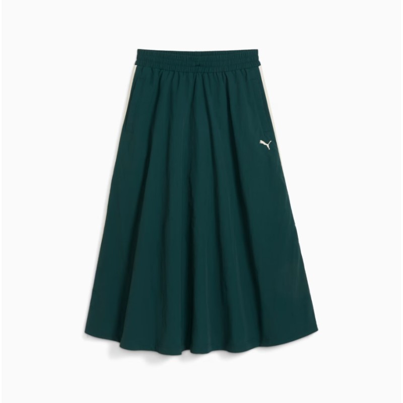 633438 75 T7 WOVEN MIDI SKIRT