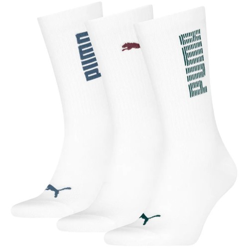 701233658 001 PUMA UNISEX RIB LOGO CREW SOCK 3P