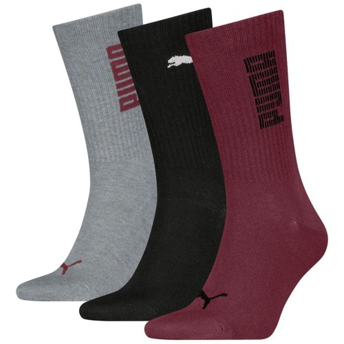 701233658 004 PUMA UNISEX RIB LOGO CREW SOVK 3P