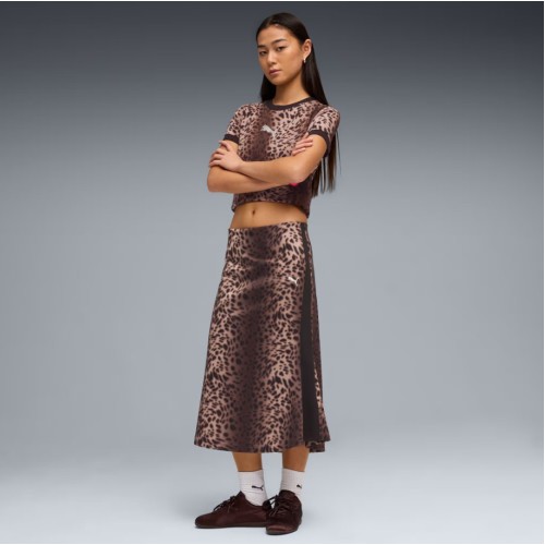 634565 01 T7 LEO LUXE AOP MIDI SKIRT
