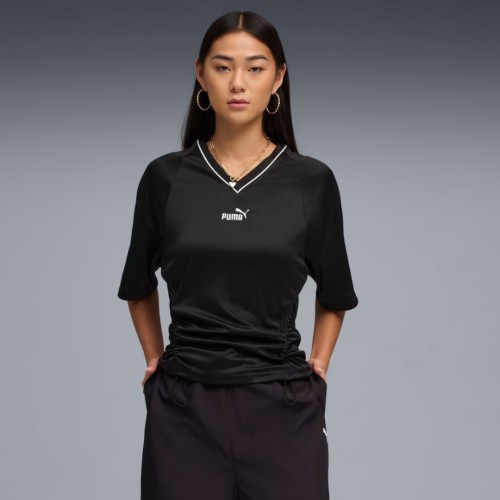 634624 01 FUTURE PUMA ARCHIVE FITTED WAIST FOOTBALL JERSEY