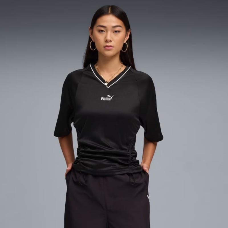 634624 01 FUTURE PUMA ARCHIVE FITTED WAIST FOOTBALL JERSEY