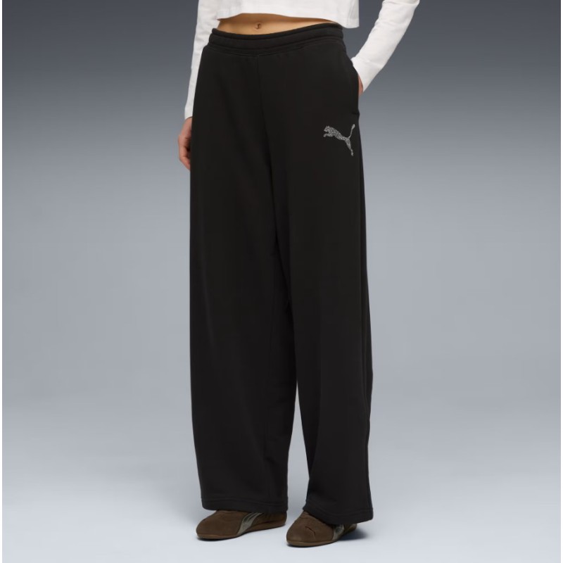 634567 01 ESS GRAPHIC LEO LUXE BEDAZZLED SLOUNCHY PANTS