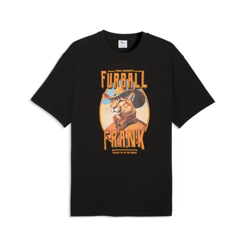 634434 01 GRAPHIC CAT COWBOY RELAXED TEE