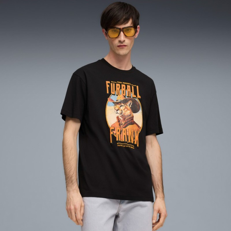 634434 01 GRAPHIC CAT COWBOY RELAXED TEE