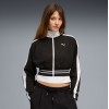 634556 01 T7 PUMA PIQUE RELAXED CROPPED TRACK JACKET