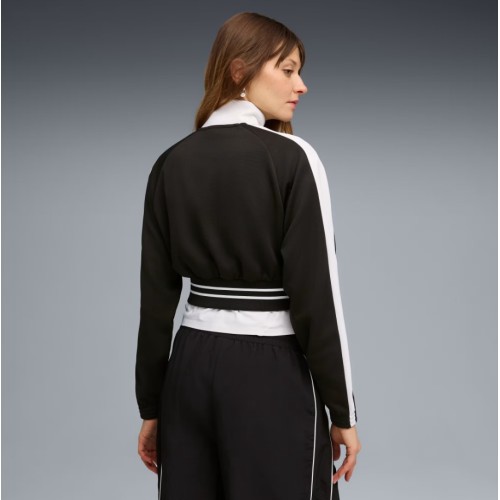 634556 01 T7 PUMA PIQUE RELAXED CROPPED TRACK JACKET