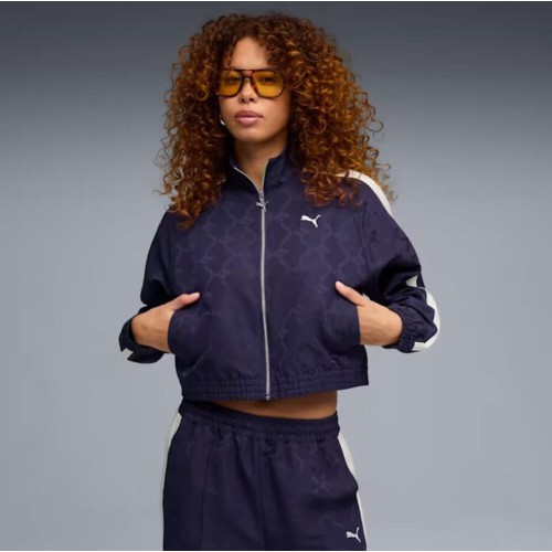 634561 64 JACQUARDED WOVEN RELAXED TRACK JACKET