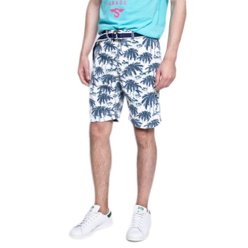 ΒΕΡΜΟΥΔΑ superdry ΦΛΟΡΑΛ ΛΕΥΚΟ  M71KT003