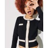TM0728 KNIT SET SKIRT/JACKET WITH PEARLS