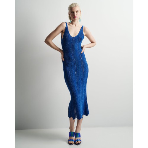 TM8004 LUREX RESORT TANK KNIT DRESS
