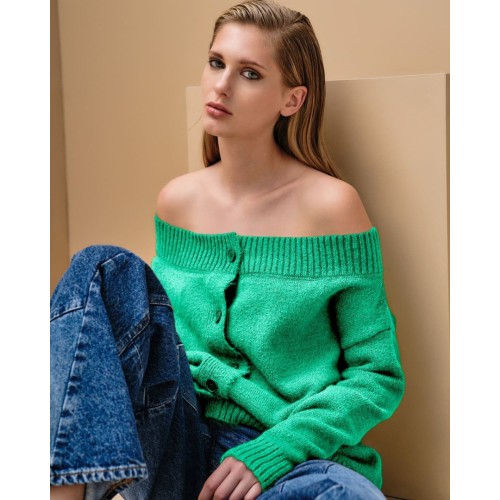 TM7405 OVER NRCK CARDIGAN