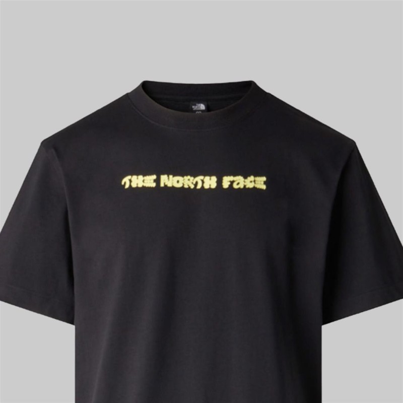 NF0A8GQVJK31 M LOGO RWIST RELAXED SHORT SLEEVE TEE-GR TNF BLACK