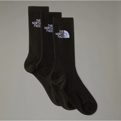NF0A882HJK31 MULTI SPORT CUSH CREW SOCK 3P TNF BLACK