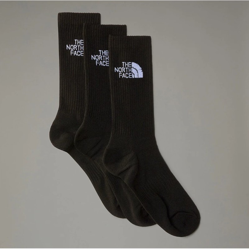 NF0A882HJK31 MULTI SPORT CUSH CREW SOCK 3P TNF BLACK
