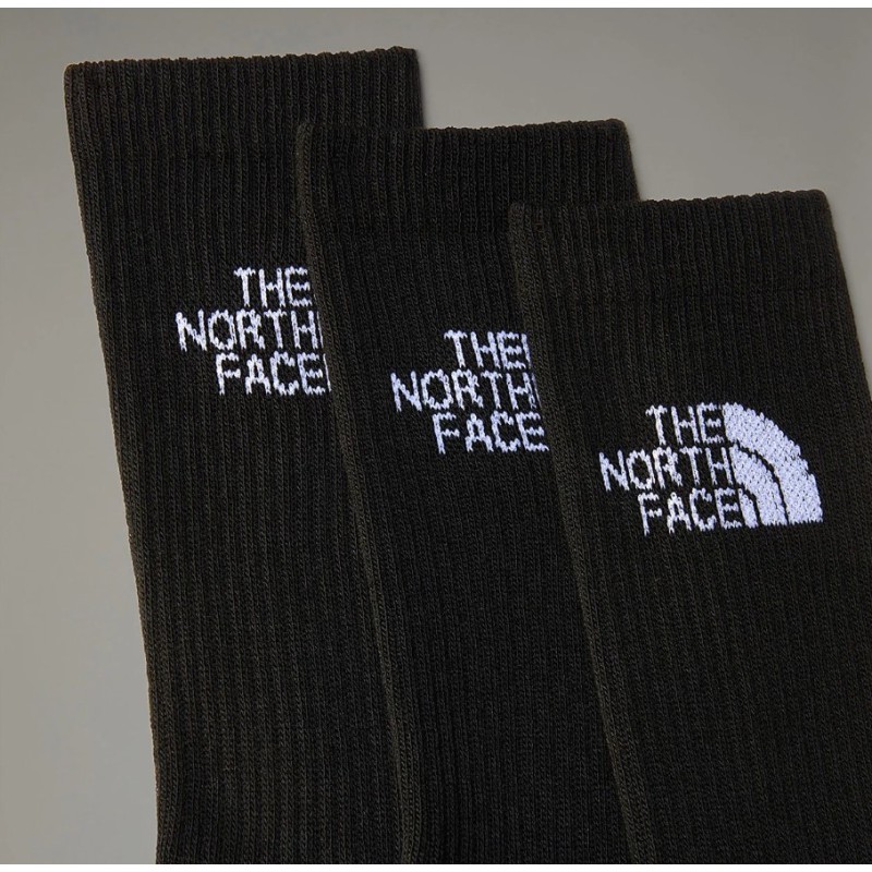 NF0A882HJK31 MULTI SPORT CUSH CREW SOCK 3P TNF BLACK