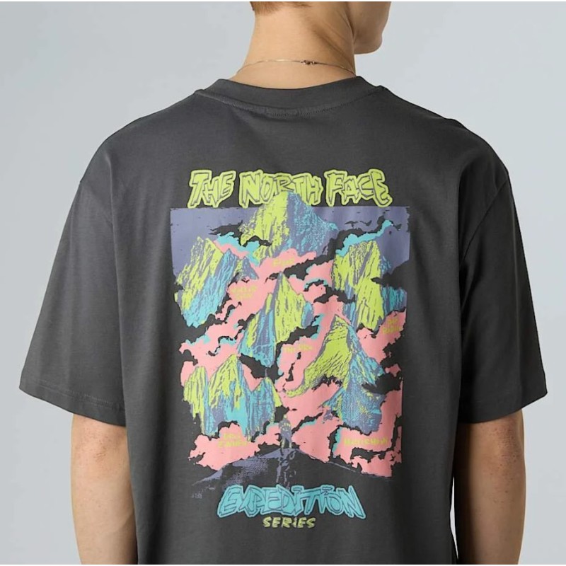NF0A8E3CRHI1 U EXPEDITION CELEBRATION OVERSIZED S/S GREY