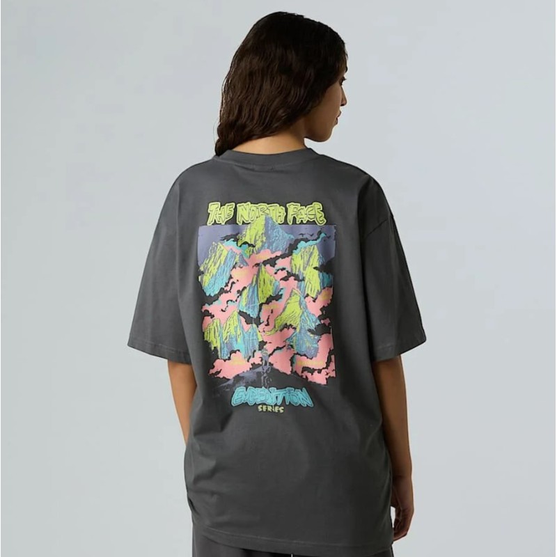 NF0A8E3CRHI1 U EXPEDITION CELEBRATION OVERSIZED S/S GREY