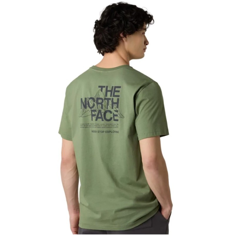 NF0A8EE8BO91 M MOUNTAIN SKETCH SS TEE BARK MIST