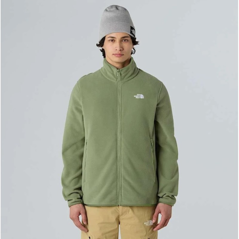 NF0A8D0RBO91 M GLACIER FLEECE JACKET BARK MIST