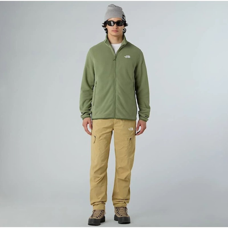 NF0A8D0RBO91 M GLACIER FLEECE JACKET BARK MIST