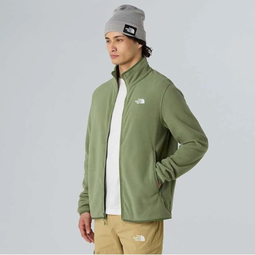 NF0A8D0RBO91 M GLACIER FLEECE JACKET BARK MIST
