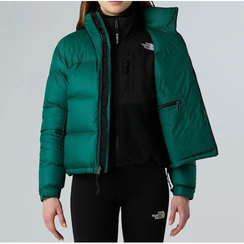 NF0A3XEO1KI1 W 1996 RETRO NUPTSE JACKET HUNTER GREEN