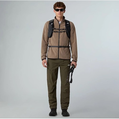NF0A8D0RBOW1 M GLACIER FLEESE JACKET MOCHA BROWN