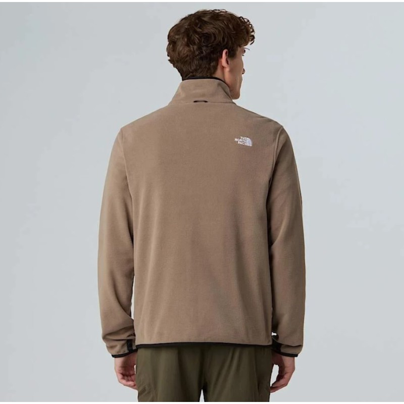 NF0A8D0RBOW1 M GLACIER FLEESE JACKET MOCHA BROWN