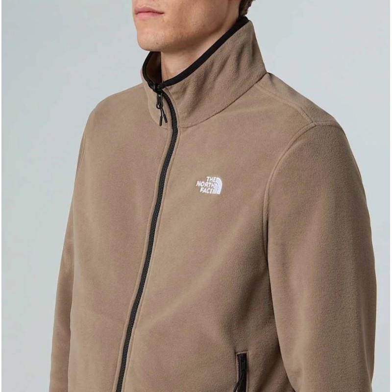 NF0A8D0RBOW1 M GLACIER FLEESE JACKET MOCHA BROWN