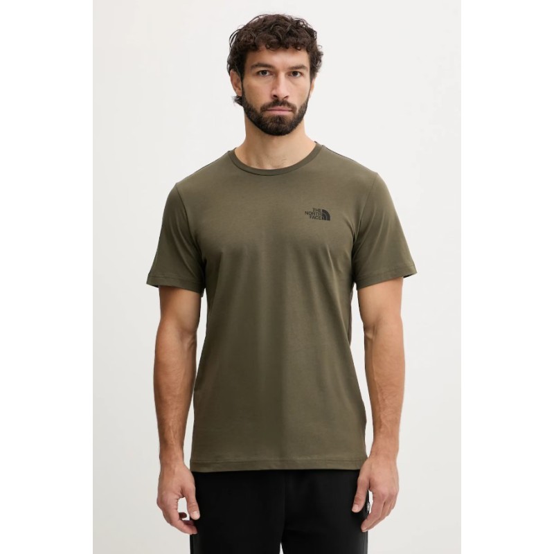 NF0A8E3HFA41 M BOX NSE EDGE OF LIGHT INFILL S/S TEE GREEN/TNF BLA