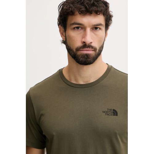 NF0A8E3HFA41 M BOX NSE EDGE OF LIGHT INFILL S/S TEE GREEN/TNF BLA